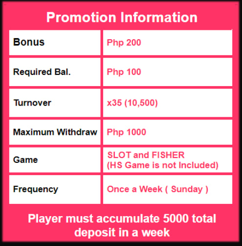 Weekly Red Robe Promotion